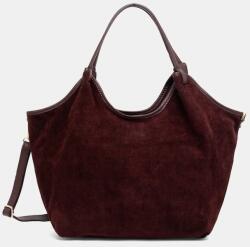 ANSWEAR shopper női velúrbőr - burgundia Univerzális méret