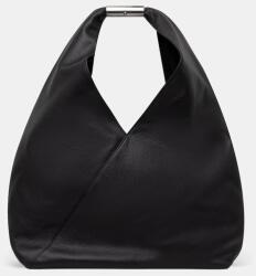 MM6 Maison Margiela vászontáska női bőr - fekete Univerzális méret