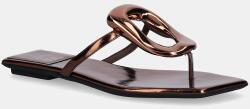 Jeffrey Campbell bőr flip-flop Linques-2 - barna Női 39
