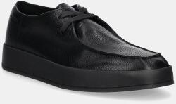 Calvin Klein bőr félcipő HYBRID CUP WALLABEE LTH - fekete Férfi 44