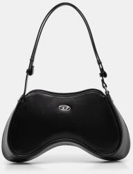 Diesel bőr táska PLAY PLAY SHOULDER cross bodyb - fekete Univerzális méret