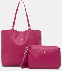 U. S. Polo Assn U. S. Polo Assn. kétoldalas táska ROGERSVILLE - rózsaszín Univerzális méret