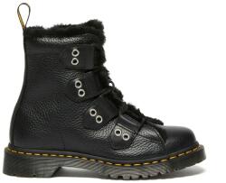 Dr. Martens bőr bakancs 1460 LTT Fur Lined - fekete Női 40