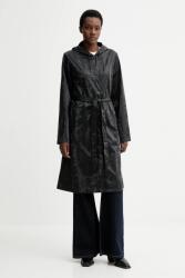 RAINS rövid kabát 12040 A-Line Longer W Jacket - fekete S