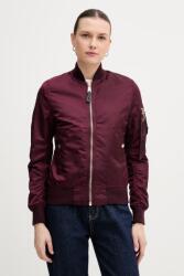 Alpha Industries bomber dzseki MA-1 VF LW - burgundia M