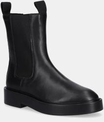 Calvin Klein bőr bokacsizma CONVATE WELT CHELSEA LTH - fekete Női 41