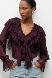 ANSWEAR felső - burgundia XS - answear - 24 990 Ft