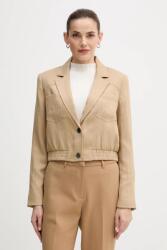 DKNY rövid kabát WOVEN JACKET - bézs M