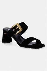 Steve Madden papucs velúrból Toriann - fekete Női 40