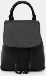 ANSWEAR bőr hátizsák - fekete Univerzális méret - answear - 43 990 Ft