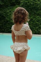 Konges Sløjd kétrészes gyerek fürdőruha MALTI BIKINI GRS - bézs 86