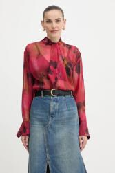Victoria Beckham selyemblúz - piros 34