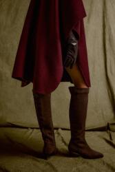 Answear. LAB csizma velúrból - barna Női 37