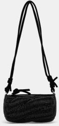 Fiorucci kézitáska Suede Rhinestone Micro Mella - fekete Univerzális méret