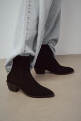 Medicine velúr bokacsizma - fekete Női 37