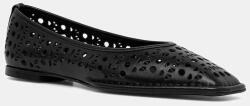 Alohas bőr balerina cipő Sway - fekete Női 36