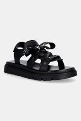 Elisabetta Franchi gyerekszandál bőrből - fekete 35 - answear - 59 990 Ft