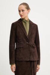 Never Fully Dressed velúr kabát - barna M