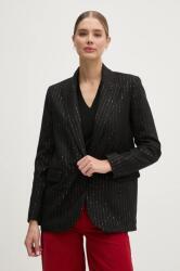 La Petite Française gyapjú kabát PFVERITABLE - fekete 38