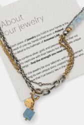 Answear. LAB Answear Lab kézzel készített akvamarin nyaklánc aranyozott ezüsttel - ezüst Univerzális méret