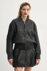 MUNTHE bőr bomberdzseki FERRIL - fekete 36