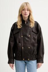Bardot bőrdzseki - barna S/M