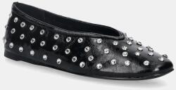 Steve Madden bőr balerina cipő Leni-S - fekete Női 41