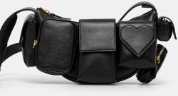 Fiorucci bőr táska Leather Super Pocket Bag - fekete Univerzális méret
