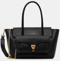 Coccinelle bőr táska DOUBLE BEAT - fekete Univerzális méret - answear - 159 990 Ft