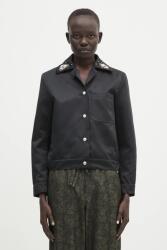 Wales Bonner rövid kabát Flora Jacket - fekete 38