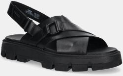 Sorel bőr szandál REIN CB CRISSCROSS - fekete Női 36