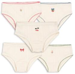 Konges Sløjd gyerek pamut bugyi MINNA GIRL UNDERPANTS GOTS 5 db - bézs 98