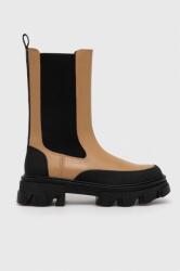 DKNY bőr bokacsizma Jonie - barna Női 37