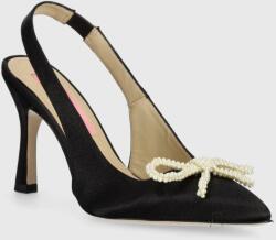 Custommade tűsarkú Ayanna Satin Pearl - fekete Női 36