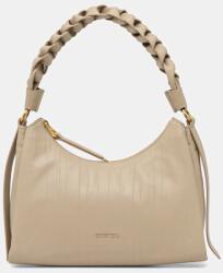 Coccinelle bőr táska BOHEME PLISSE - bézs Univerzális méret