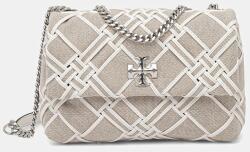 Tory Burch kézitáska Kira Woven Canvas Small - bézs Univerzális méret