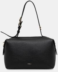 Furla bőr táska Double M Boston Bag - fekete Univerzális méret
