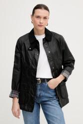 Barbour átmeneti kabát női pamut Beadnell - fekete 36