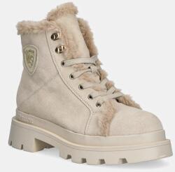 Blauer velúr bokacsizma KIMMEL - bézs Női 37