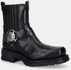 New Rock bőr bokacsizma Itali Negro, Motorcycle Negro - fekete Női 41
