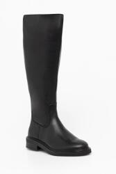 Steve Madden bőr csizma Neva - fekete Női 36