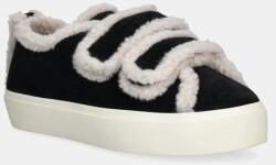 Inuikii velúr sportcipő Shearling Low Velcro - fekete Női 41