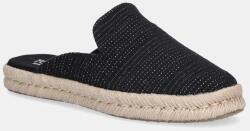 Toms espadrilles METALLIC LINEN STRIPE - fekete Női 37