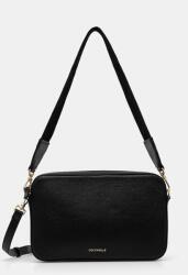 Coccinelle bőr táska TEBE - fekete Univerzális méret
