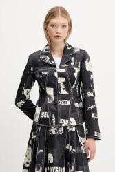 Desigual zakó NEWSPAPER BLAC - fekete M