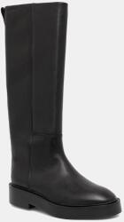 Calvin Klein bőr csizma CONCAVE WELT UKT BOOT LTH - fekete Női 41
