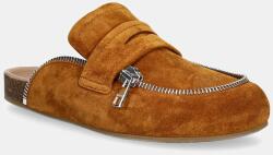 JW Anderson papucs velúrból Biker Loafer - barna Női 36