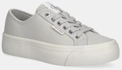 Calvin Klein sportcipő VULC FLATF LACE UP LTH CK - szürke Női 41