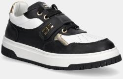 Elisabetta Franchi gyerek bőr sportcipő - fekete 38 - answear - 53 990 Ft