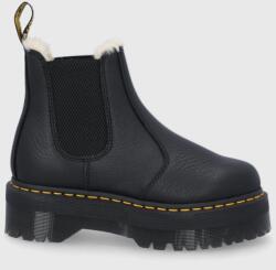 Dr. Martens bőr bokacsizma Quad FL 2976 - fekete Női 36